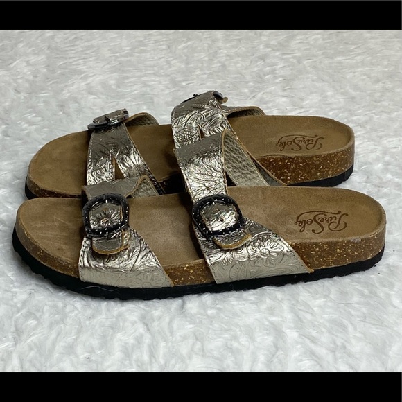 Pure sole leather Sedona woman sandals size 7.5M - Picture 3 of 9